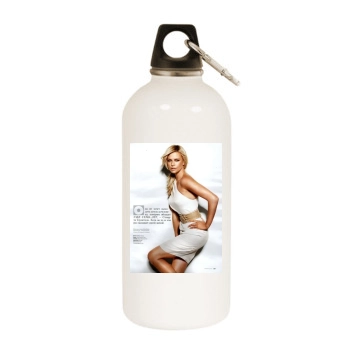 Charlize Theron White Water Bottle With Carabiner