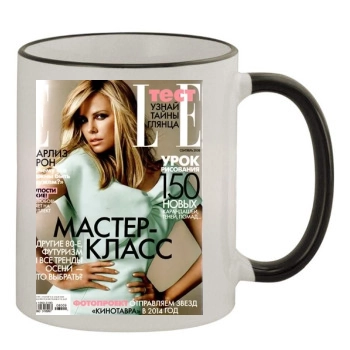 Charlize Theron 11oz Colored Rim & Handle Mug