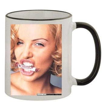 Charlize Theron 11oz Colored Rim & Handle Mug