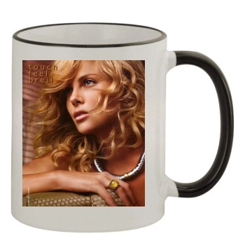 Charlize Theron 11oz Colored Rim & Handle Mug