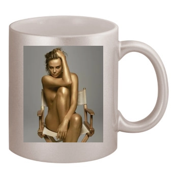 Charlize Theron 11oz Metallic Silver Mug