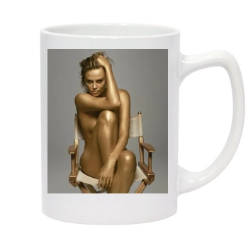 Charlize Theron 14oz White Statesman Mug