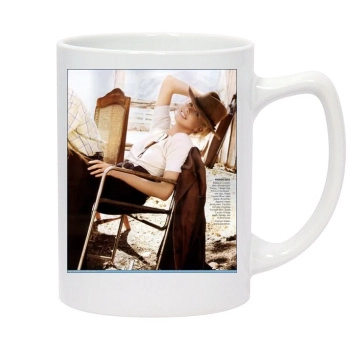 Charlize Theron 14oz White Statesman Mug