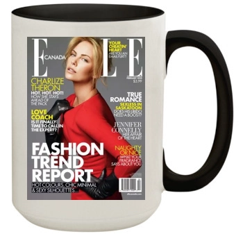 Charlize Theron 15oz Colored Inner & Handle Mug