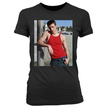 Chris Evans Women's Junior Cut Crewneck T-Shirt