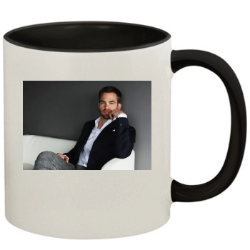 Chris Pine 11oz Colored Inner & Handle Mug