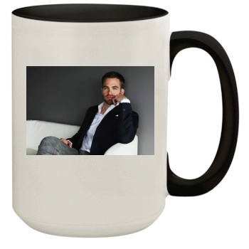 Chris Pine 15oz Colored Inner & Handle Mug