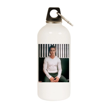 Christian Bale White Water Bottle With Carabiner