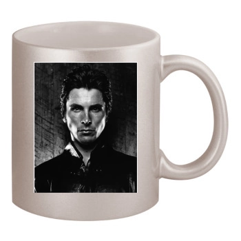 Christian Bale 11oz Metallic Silver Mug