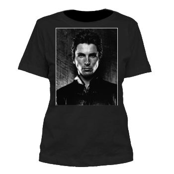 Christian Bale Women's Cut T-Shirt