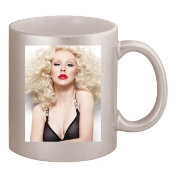 Christina Aguilera 11oz Metallic Silver Mug