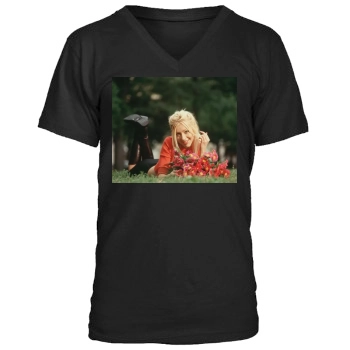 Christina Aguilera Men's V-Neck T-Shirt