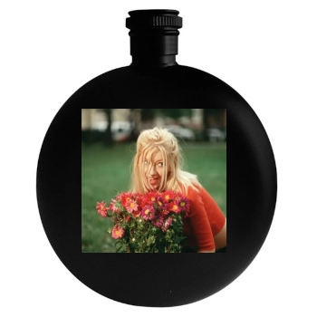 Christina Aguilera Round Flask