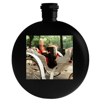 Christina Aguilera Round Flask