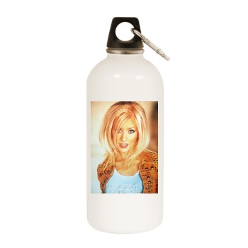 Christina Aguilera White Water Bottle With Carabiner