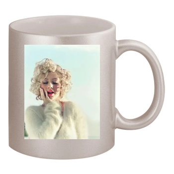 Christina Aguilera 11oz Metallic Silver Mug