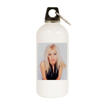 Christina Aguilera White Water Bottle With Carabiner