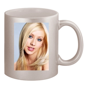 Christina Aguilera 11oz Metallic Silver Mug