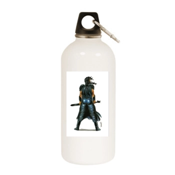 Kevin J. Taylor White Water Bottle With Carabiner