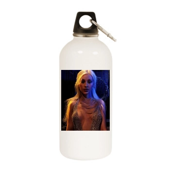 Christina Aguilera White Water Bottle With Carabiner