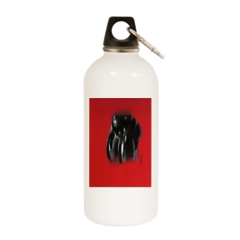 Kevin J. Taylor White Water Bottle With Carabiner