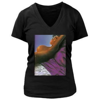 Kevin J. Taylor Women's Deep V-Neck TShirt