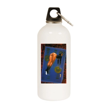 Kevin J. Taylor White Water Bottle With Carabiner