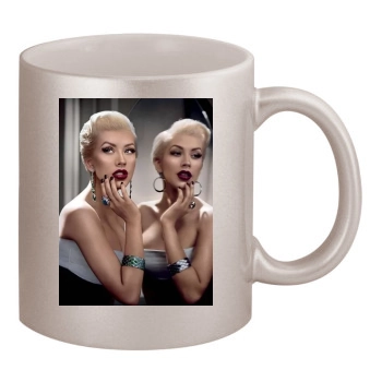 Christina Aguilera 11oz Metallic Silver Mug