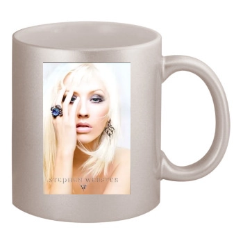 Christina Aguilera 11oz Metallic Silver Mug