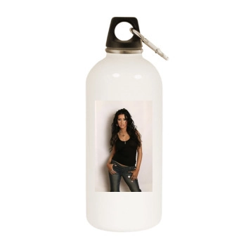 Christina Aguilera White Water Bottle With Carabiner