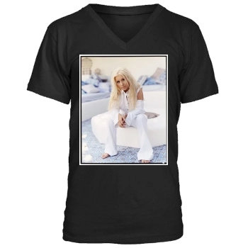 Christina Aguilera Men's V-Neck T-Shirt