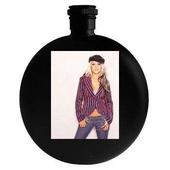 Christina Aguilera Round Flask