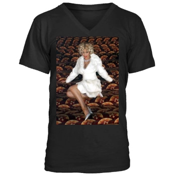 Christina Aguilera Men's V-Neck T-Shirt