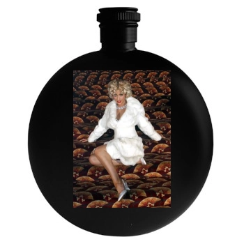 Christina Aguilera Round Flask