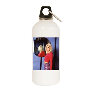 Christina Aguilera White Water Bottle With Carabiner