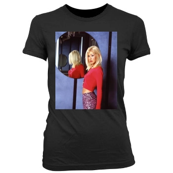 Christina Aguilera Women's Junior Cut Crewneck T-Shirt