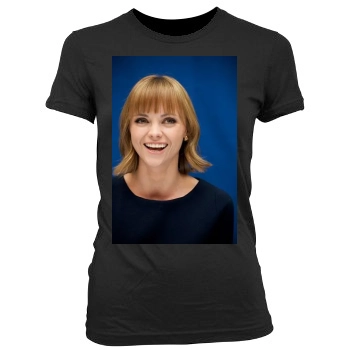 Christina Ricci Women's Junior Cut Crewneck T-Shirt