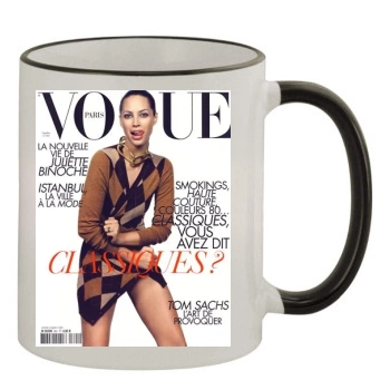 Christy Turlington 11oz Colored Rim & Handle Mug