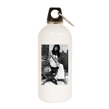 Joyce Gibson White Water Bottle With Carabiner