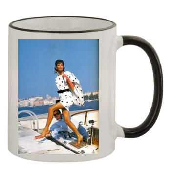 Christy Turlington 11oz Colored Rim & Handle Mug