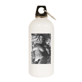 Joyce Gibson White Water Bottle With Carabiner