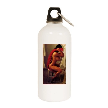 Joyce Gibson White Water Bottle With Carabiner