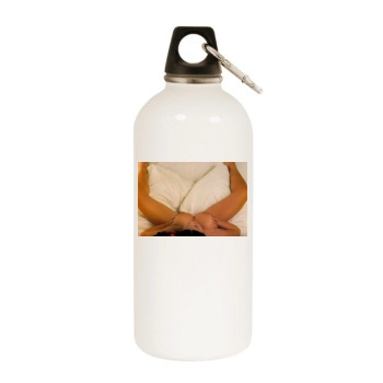 Joyce Gibson White Water Bottle With Carabiner