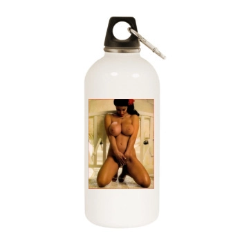 Joyce Gibson White Water Bottle With Carabiner