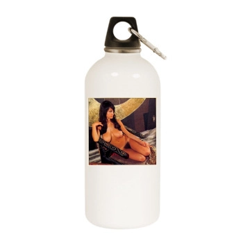 Joyce Gibson White Water Bottle With Carabiner