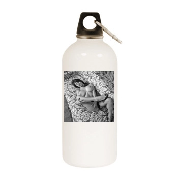 Joyce Gibson White Water Bottle With Carabiner