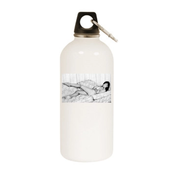 Joyce Gibson White Water Bottle With Carabiner