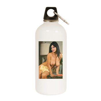 Joyce Gibson White Water Bottle With Carabiner