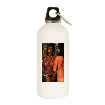 Joyce Gibson White Water Bottle With Carabiner