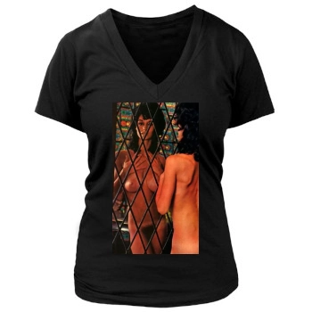 Joyce Gibson Women's Deep V-Neck TShirt